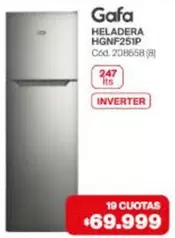 Gafa - HELADERA HGNF251P