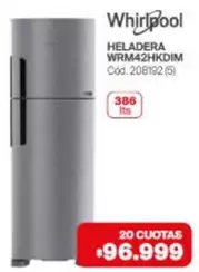 Whirlpool - HELADERA WRM42HKDIM