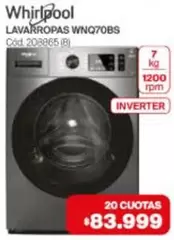 Whirlpool - LAVARROPAS WNQ70BS