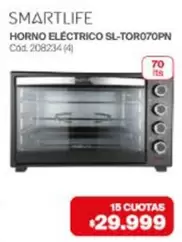 Smartlife - HORNO ELÉCTRICO SL-TOR070PN