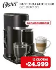 Oster - CAFETERA LATTE DC02B