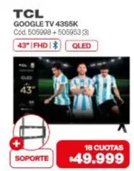 TCL - GOOGLE TV 43S5K
