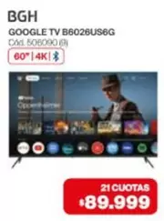 BGH - GOOGLE TV B6026US6G