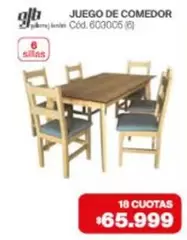 JUEGO DE COMEDOR Cód. 603005 (6)