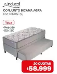 Inducol - CONJUNTO BICAMA AGRA