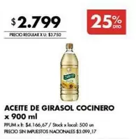 X$ - GIRASOL COCINERO