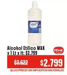 M&K - Alcohol Etílico