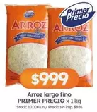 Primer Precio - Arroz largo fino