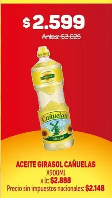 cañuelas - ACEITE GIRASOL CAÑUELAS