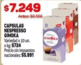 Nespresso - CAPSULAS NESPRESSO
