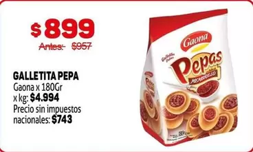 Gaona - GALLETITA PEPA