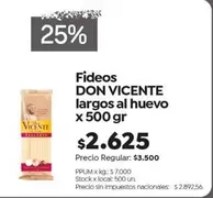 Vicente - DON VICENTE largos al huevo