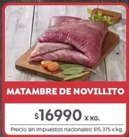 X$ - MATAMBRE DE NOVILLITO