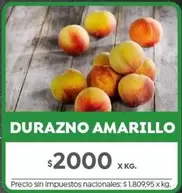 X$ - DURAZNO AMARILLO