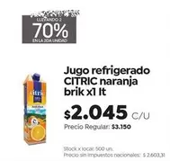 Citric - naranja brik x1 lt