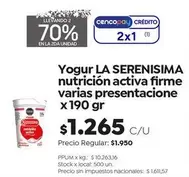 X$ - Yogur nutrición activa firme varias presentacione
