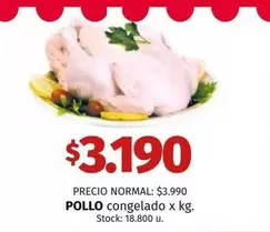 X$ - POLLO congelado x kg