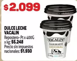 Vacalin - DULCE LECHE