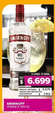 Smirnoff - VODKA X 700 CC