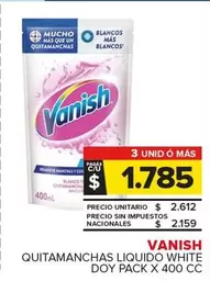 Vanish - QUITAMANCHAS LIQUIDO WHITE