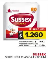 Sussex - SERVILLETA CLASICA
