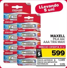 maxell - PILA AA/ AAA TIRA MAXI
