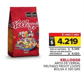 X$ - AROS DE CEREAL FRUTADO FROOT LOOPS