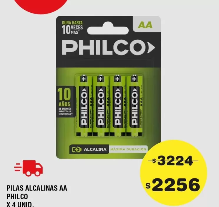 Philco - PILAS ALCALINAS AA