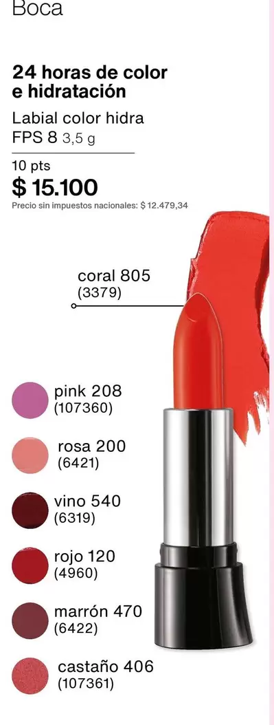 Rojo - Labial color hidra