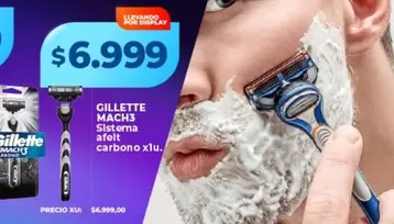Gillette - MACH3 Sistema afeft carbono xlu