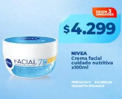 Nivea - Crema facial cuidado nutritiva