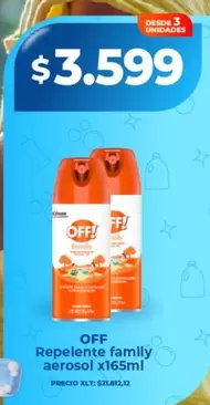 Off - Repelente family aerosol x165ml