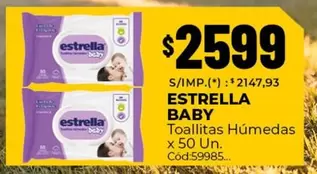 Estrella - BABY Toallitas Húmedas