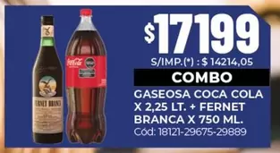 Coca cola - GASEOSA COCA COLA + FERNET BRANCA