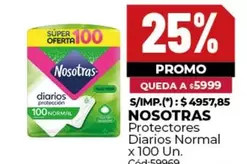 Nosotras - Protectores Diarios Normal