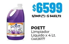 Poett - Limpiador Líquido x 4 Lt.