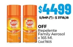 Off - Repelente Family Aerosol