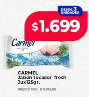 Carmel - Jabon tocador fresh