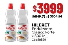 Hileret - Endulzante Clásico Forte