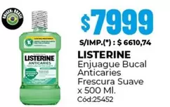 Listerine - Enjuague Bucal Anticaries Frescura Suave
