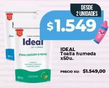 Ideal - Toalla humeda
