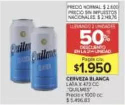 Quilmes - CERVEZA BLANCA