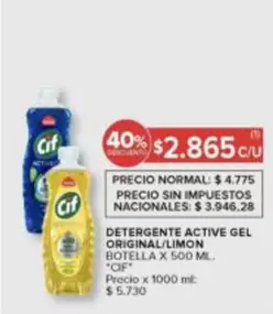 Cif - ACTIVE GEL ORIGINAL/LIMON