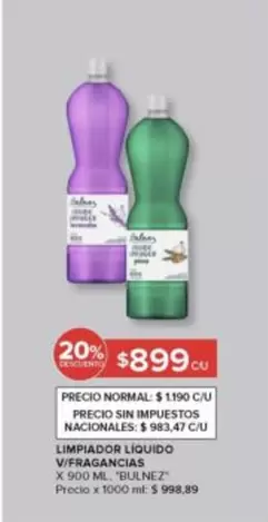 X$ - LIMPIADOR LIQUIDO V/FRAGANCIAS