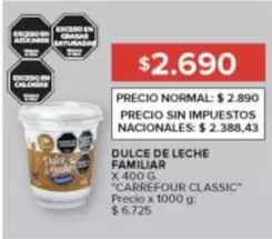 Carrefour - DULCE DE LECHE FAMILIAR