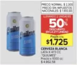 Quilmes - CERVEZA BLANCA