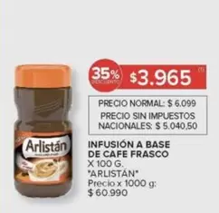 Arlistán - CAFE FRASCO