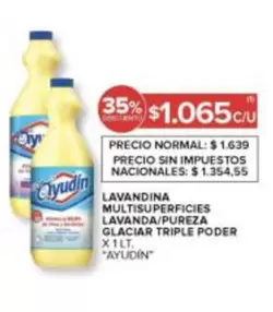 Ayudin - LAVANDINA MULTISUPERFICIES LAVANDA/PUREZA GLACIAR TRIPLE PODER