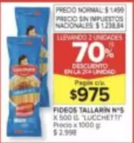 Lucchetti - FIDEOS TALLARIN N'S