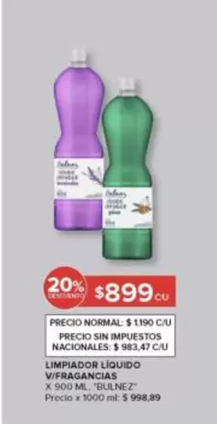 X$ - LIMPIADOR LIQUIDO V/FRAGANCIAS